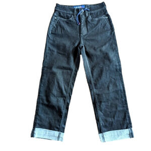 SANTANA Cuffed charcoal Denim Jeans. Size 4 or 6